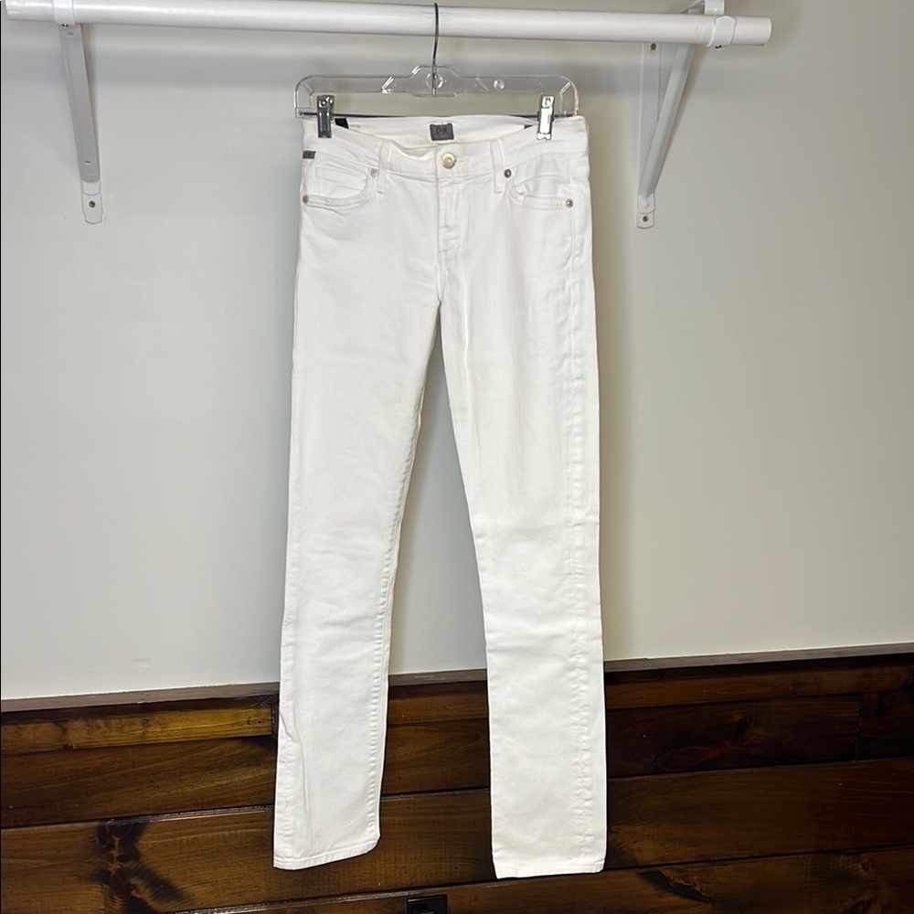 Citizens‎ of Humanity Ava Straight Leg White Jeans- 25
